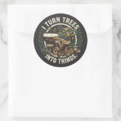 Sticker Rond Convertisseur d'arbre en objet professionnel (Sac)