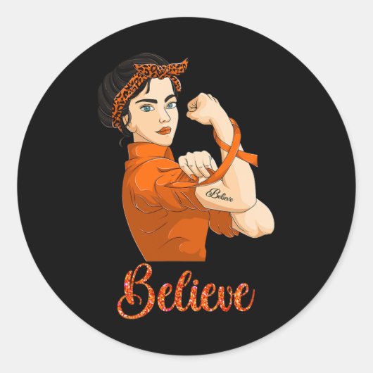 Sticker Rond Conviction de sensibilisation (Devant)