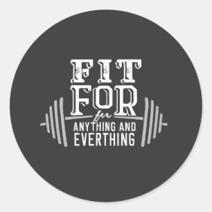 Sticker Rond Convient à tout et à tout