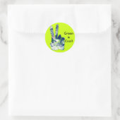 Sticker Rond Convivial pour la Terre (Sac)