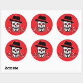 Sticker Rond Cookers VooDoo (rouge) (Feuille)