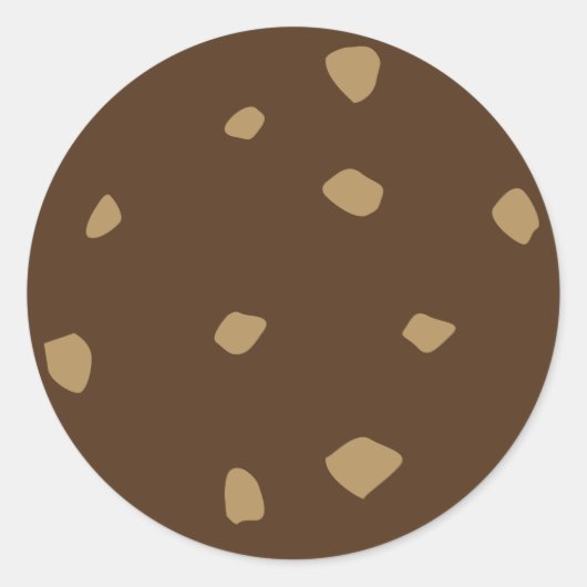 Sticker Rond Cookie au chocolat (Devant)