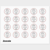 Sticker Rond Cookie de chocolat maison rose (Feuille)