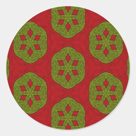 Sticker Rond Cookie de Noël (Devant)