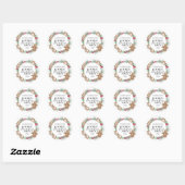 Sticker Rond Cookie Decorating Party (Feuille)
