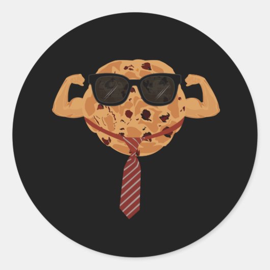 Sticker Rond Cookie dur - Cool (Devant)
