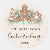 Sticker Rond Cookie Exchange (Devant)