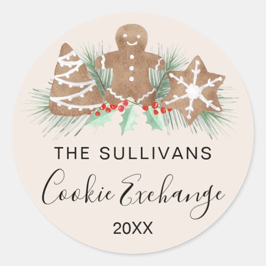 Sticker Rond Cookie Exchange (Devant)