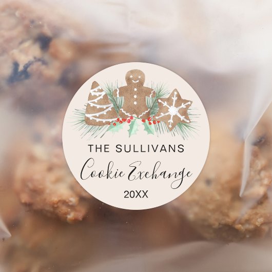 Sticker Rond Cookie Exchange