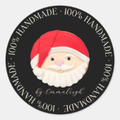 Sticker Rond Cookie maison du Père Noël (Devant)