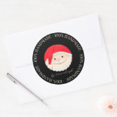 Sticker Rond Cookie maison du Père Noël (Enveloppe)