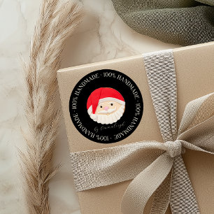 Sticker Rond Cookie maison du Père Noël