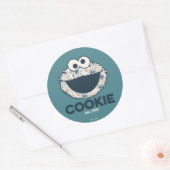 Sticker Rond Cookie Monster | Cookie depuis 1969 (Enveloppe)