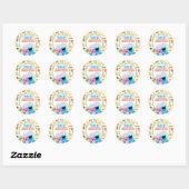 Sticker Rond Cookie Monster Foodie Camion Merci (Feuille)
