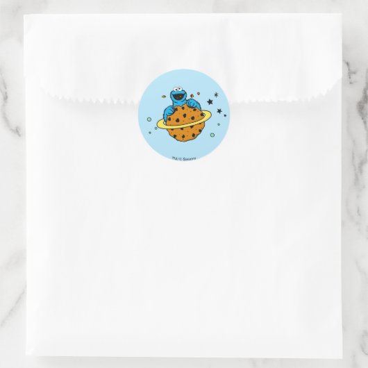 Sticker Rond Cookie Monster | Hors de ce monde (Sac)