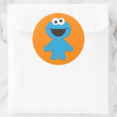 Sticker Rond Cookie Monster Laine Style (Sac)