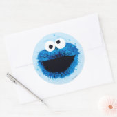 Sticker Rond Cookie Monster | Tendance de l'aquarelle (Enveloppe)