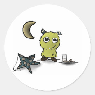 Sticker Rond Cookie-Sécurité Monster Art
