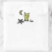 Sticker Rond Cookie-Sécurité Monster Art (Sac)