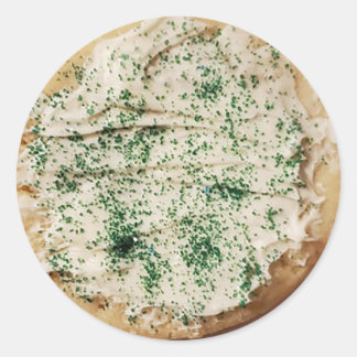 Sticker Rond Cookie sucre avec arrosage vert