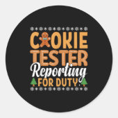 Sticker Rond Cookie Tester En Service (Devant)