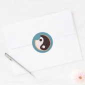 Sticker Rond Cookie Zen noir et blanc (Enveloppe)