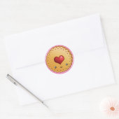 Sticker Rond cookies+BG, cookie_luv (Enveloppe)