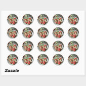 Sticker Rond cookies de Noël (Feuille)