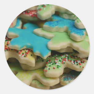 Sticker Rond Cookies de Noël