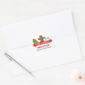Sticker Rond Cookies de Noël (Enveloppe)