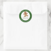 Sticker Rond Cookies de Noël cuits par (Sac)