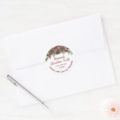 Sticker Rond Cookies de Noël faits maison Rustique (Enveloppe)