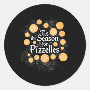 Sticker Rond Cookies de Noël italiens - Tis Season for Piz