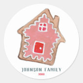 Sticker Rond Cookies de vacances cuisine mignonne Noël (Devant)