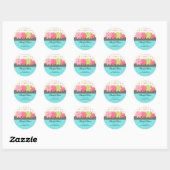 Sticker Rond Cookies Festifs (Feuille)