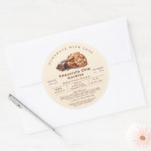 Sticker Rond Cookies maison aux pépites de chocolat Loi sur les (Enveloppe)