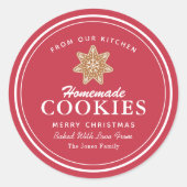 Sticker Rond Cookies maison pain d'épices (Devant)