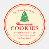 Sticker Rond Cookies maison pain d'épices (Devant)