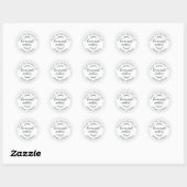 Sticker Rond Cookies maison rustiques de la cuisine de White (Feuille)