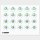 Sticker Rond Cookies modernes script d'entreprise Typographie S (Feuille)