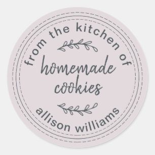 Sticker Rond Cookies rustiques faits maison de la cuisine de vi