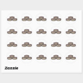 Sticker Rond Cookies sandwich (Feuille)