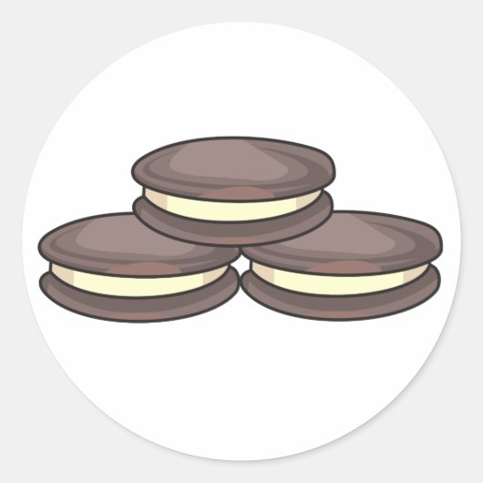 Sticker Rond Cookies sandwich (Devant)