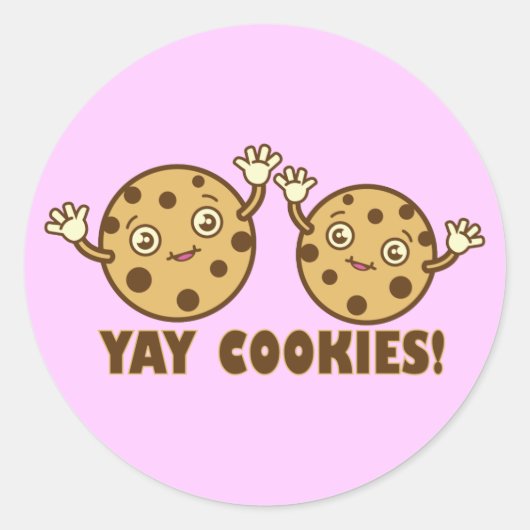 Sticker Rond Cookies, Yay (Devant)