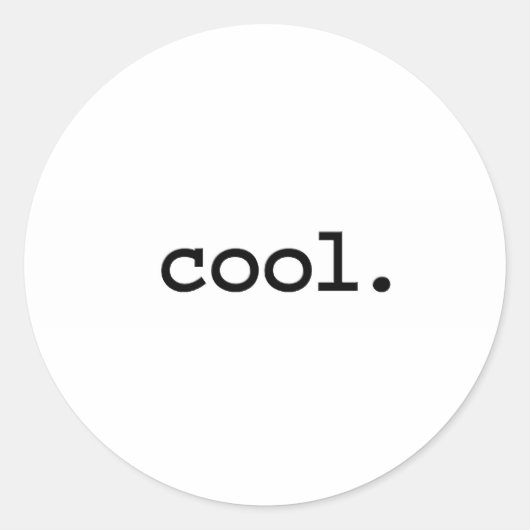 Sticker Rond cool. (Devant)