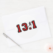 Sticker Rond Cool 13,1 mi-marathon (Enveloppe)