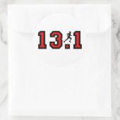 Sticker Rond Cool 13,1 mi-marathon (Sac)