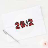 Sticker Rond Cool 26,2 marathon (Enveloppe)
