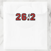 Sticker Rond Cool 26,2 marathon (Sac)