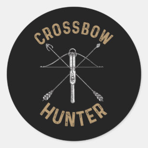 Sticker Rond Cool Arc Pour Hommes Femmes Tir À L'Arrow Chasse À